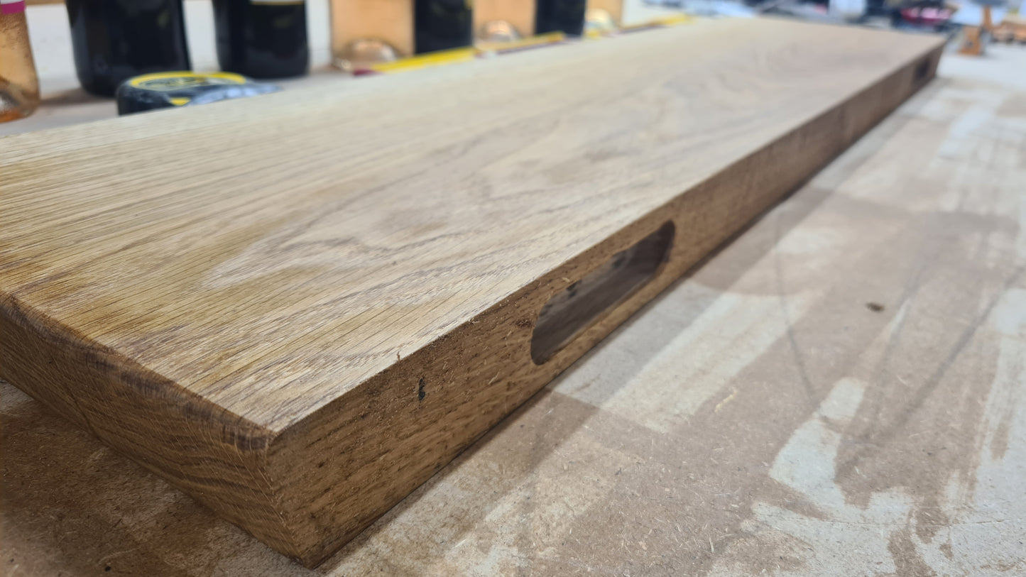 Étagères flottantes en chêne à bords vivants: 40mm X 240mm X 1100mm