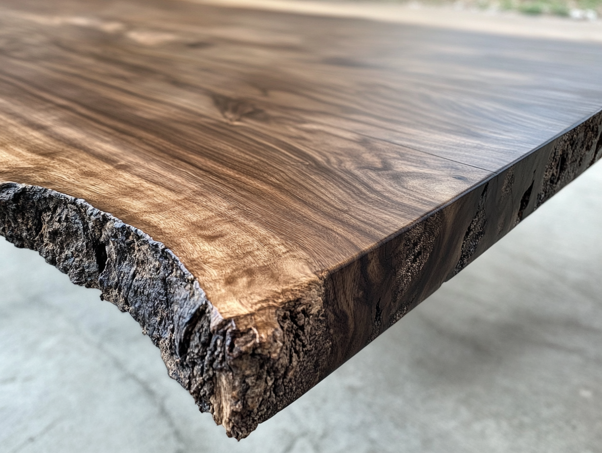 Noyer en Bois Massif.  Table basse