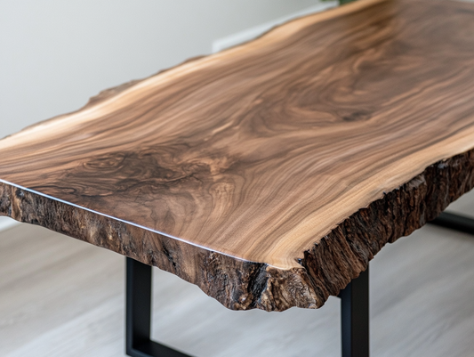 Noyer en Bois Massif.  Table basse