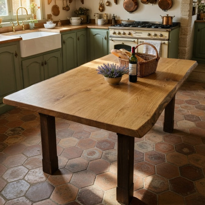 Table à manger en chêne - Bois et Bonheur